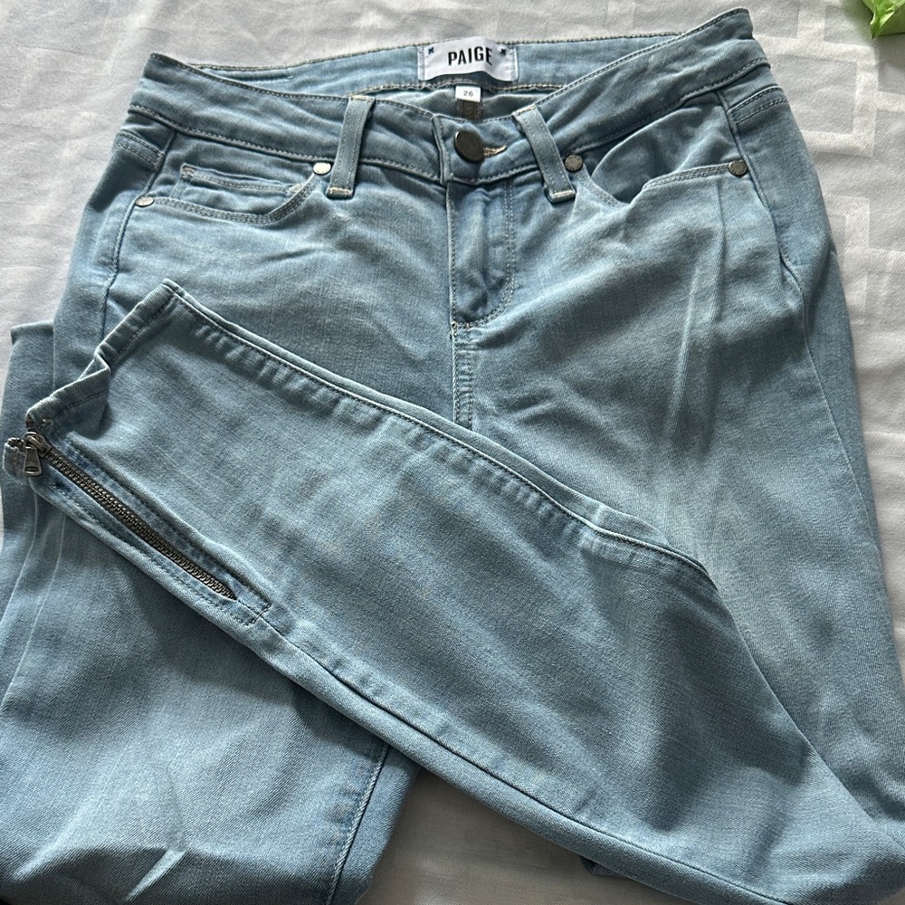 PAIGE Sky Blue Women's Skinny Jeans